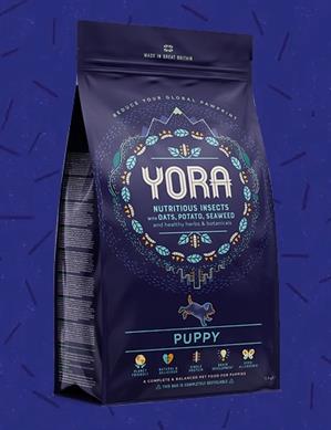 YORA Puppy  โยรา ปั๊ปปี้ อาหารเม็ดสุนัข จากโปรตีนแมลง สูตรสำหรับลูกสุนัข 2-12 เดือน ขนาด 1.5kg